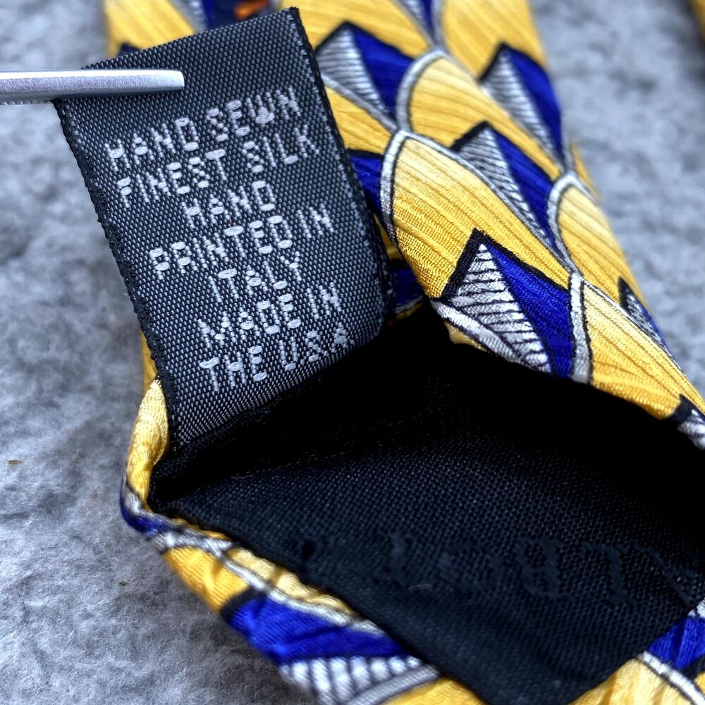VTG Robert Talbott Men Silk Necktie Salt Lake 2002 Olympic Torch Corpcore Formal - Picture 4 of 8